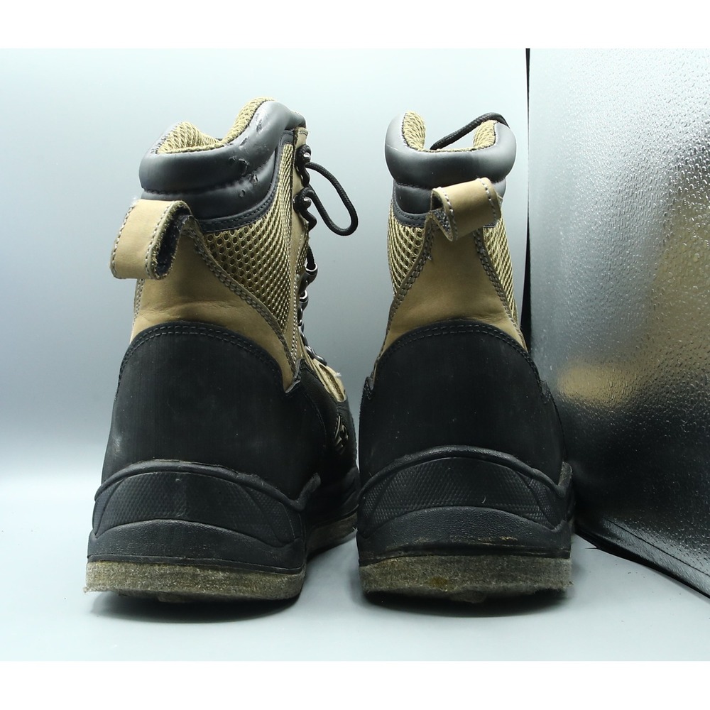 White River Fly Shop Mens Wading Boots 12M WR30129GREY Felt Sole Tan Black - Picture 8 of 10